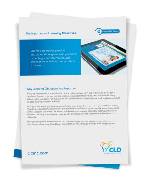 Why Learning Objectives Are Important